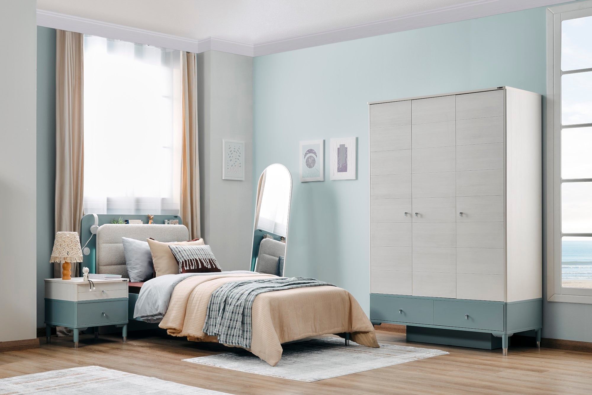 Marin Twin Bed With Headboard