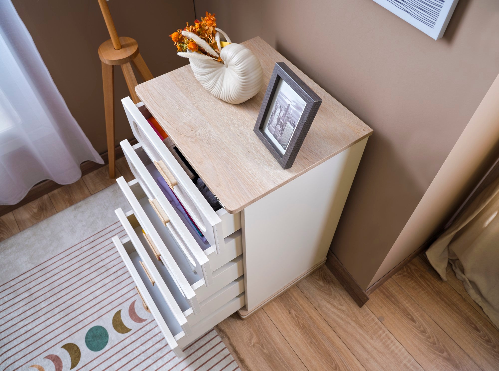 Mosso Kids Room Set (Twin Bed & Study Desk & Nightstand)