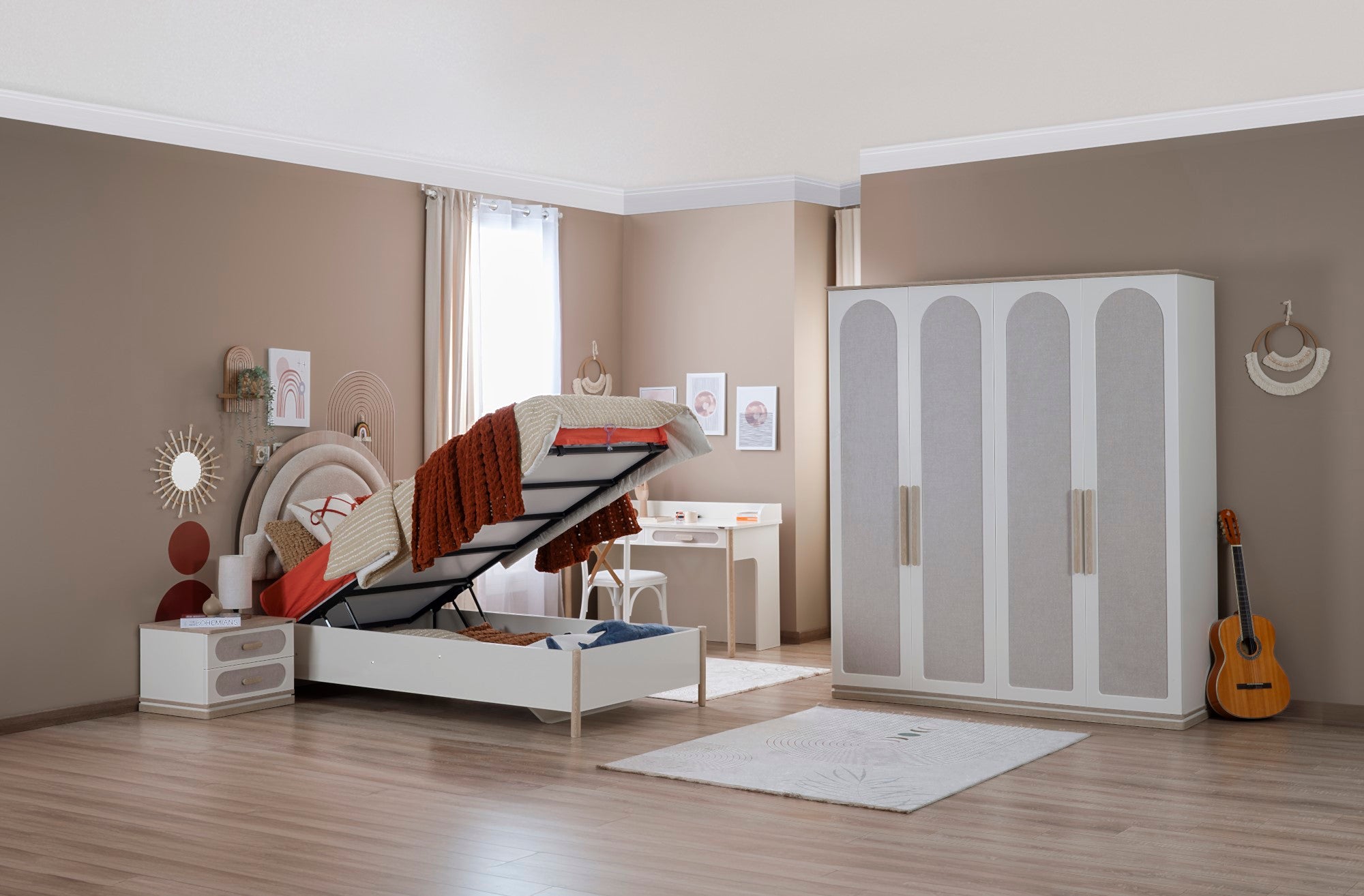 Mosso Twin Bed With Headboard