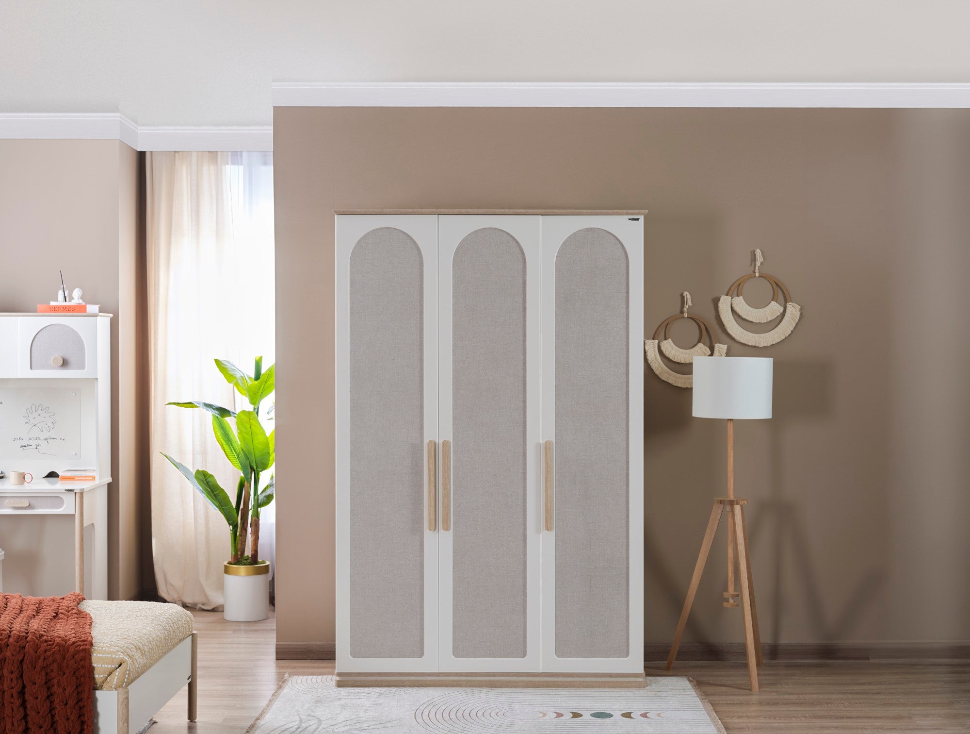 Mosso Kids Room Set (Twin Bed & Study Desk & Nightstand)