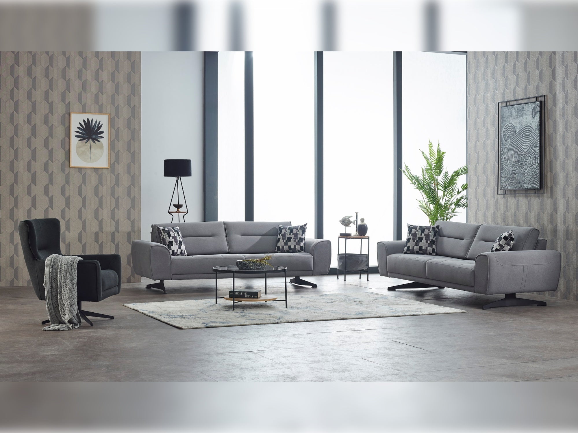 Magnum Convertible Livingroom Set (2 Sofa & 2 Chair)