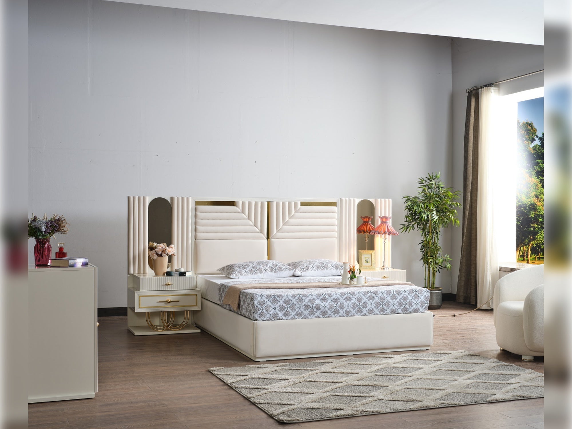 Marsel Storage Bed With Headboard