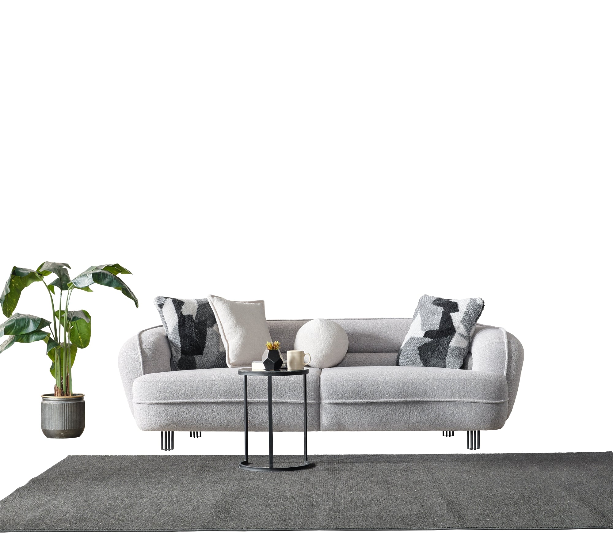Marsilya Stationary Sofa Grey