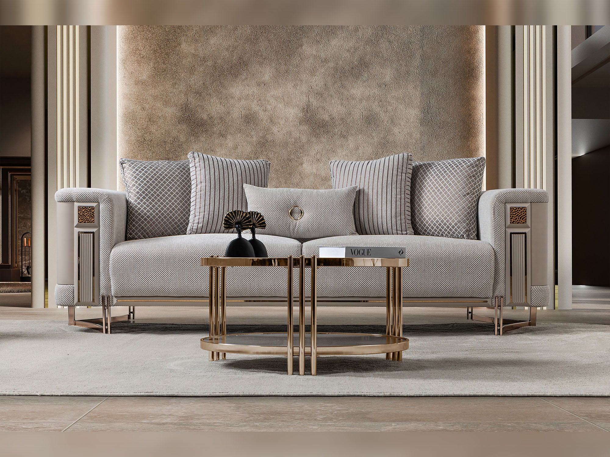 Mirage 3-pieces (Sofa & Loveseat & Chair) Livingroom Set