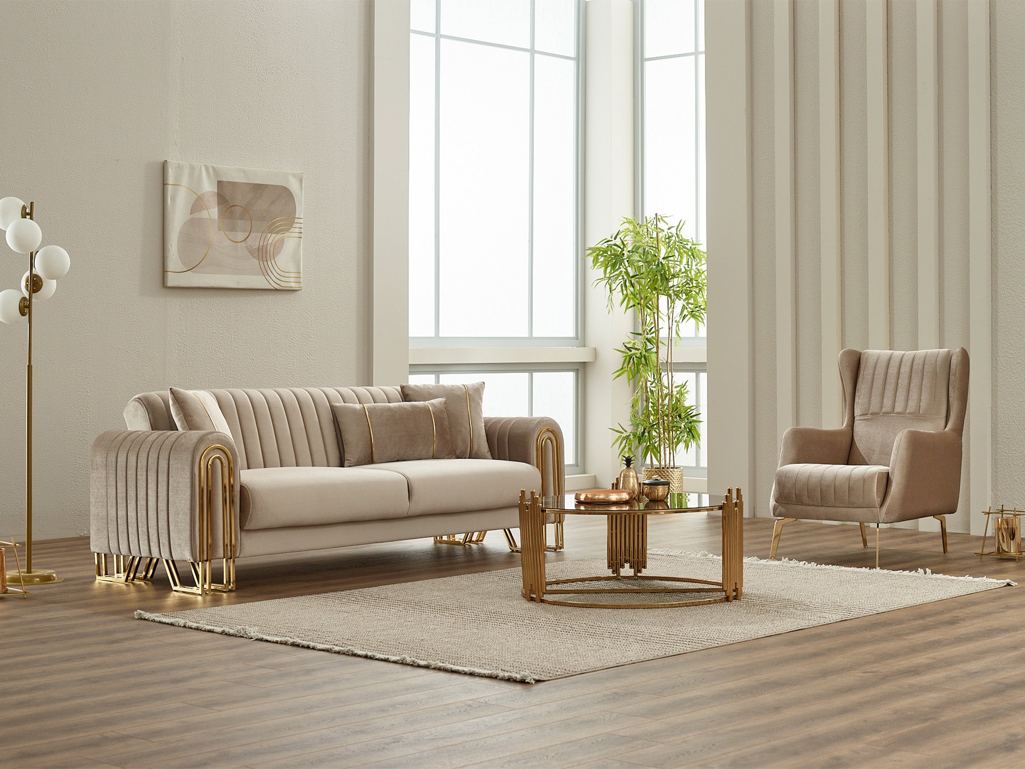 Montana 3-pieces (Sofa & Loveseat & Chair) Livingroom
