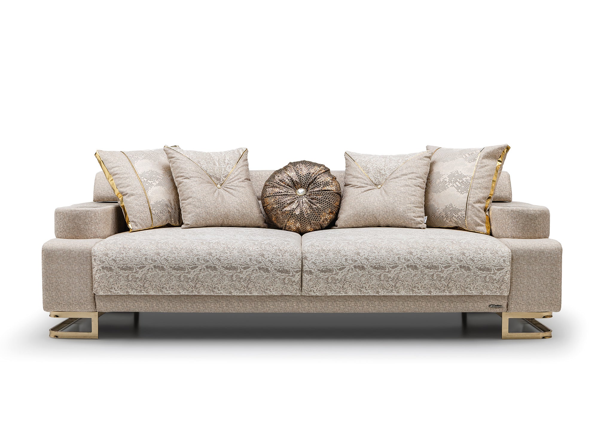 Monza 3-pieces (Sofa & Loveseat & Chair) Livingroom Set Cream