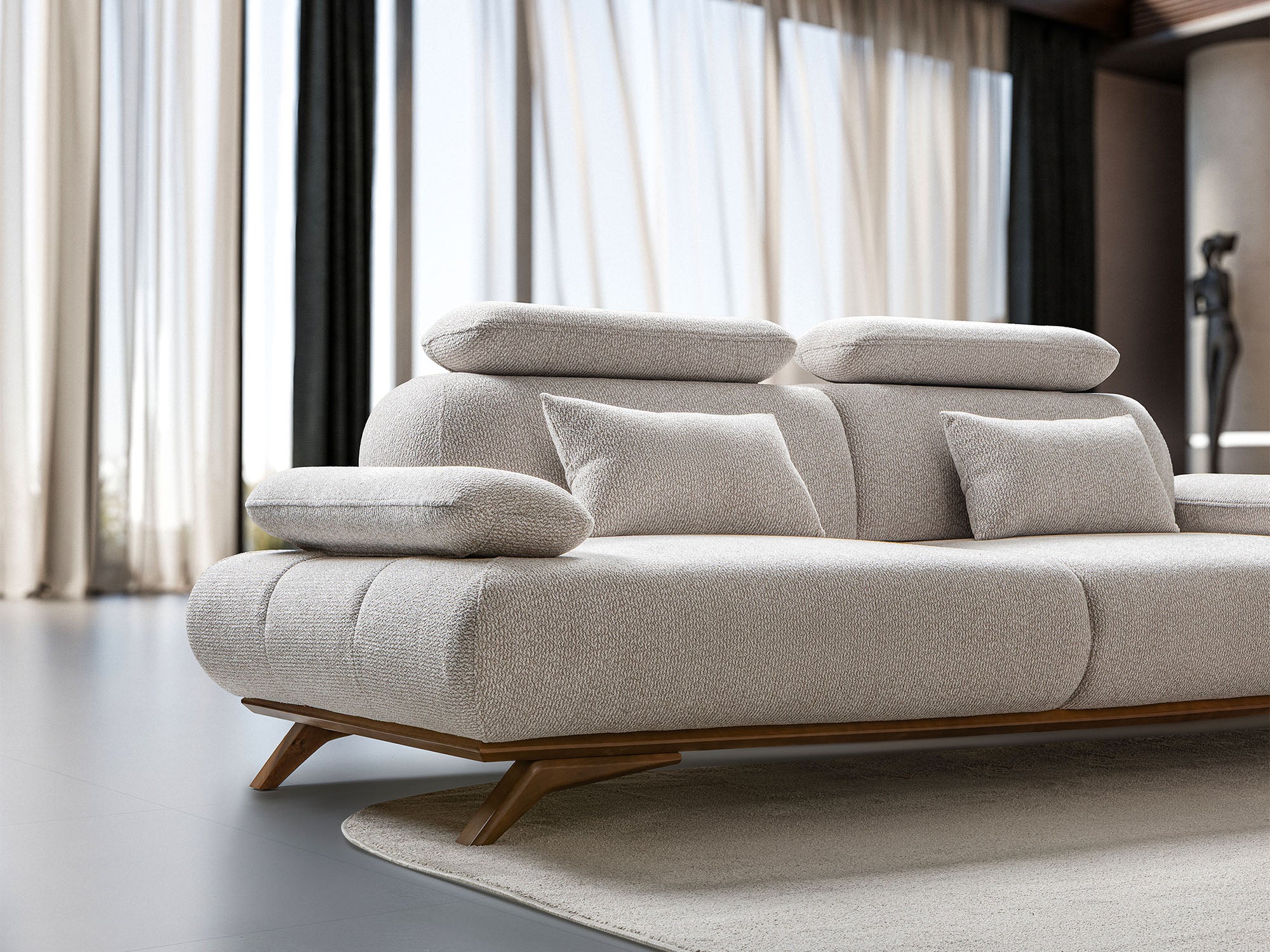 Monza 3-pieces (Sofa & Loveseat & Chair) Livingroom Set