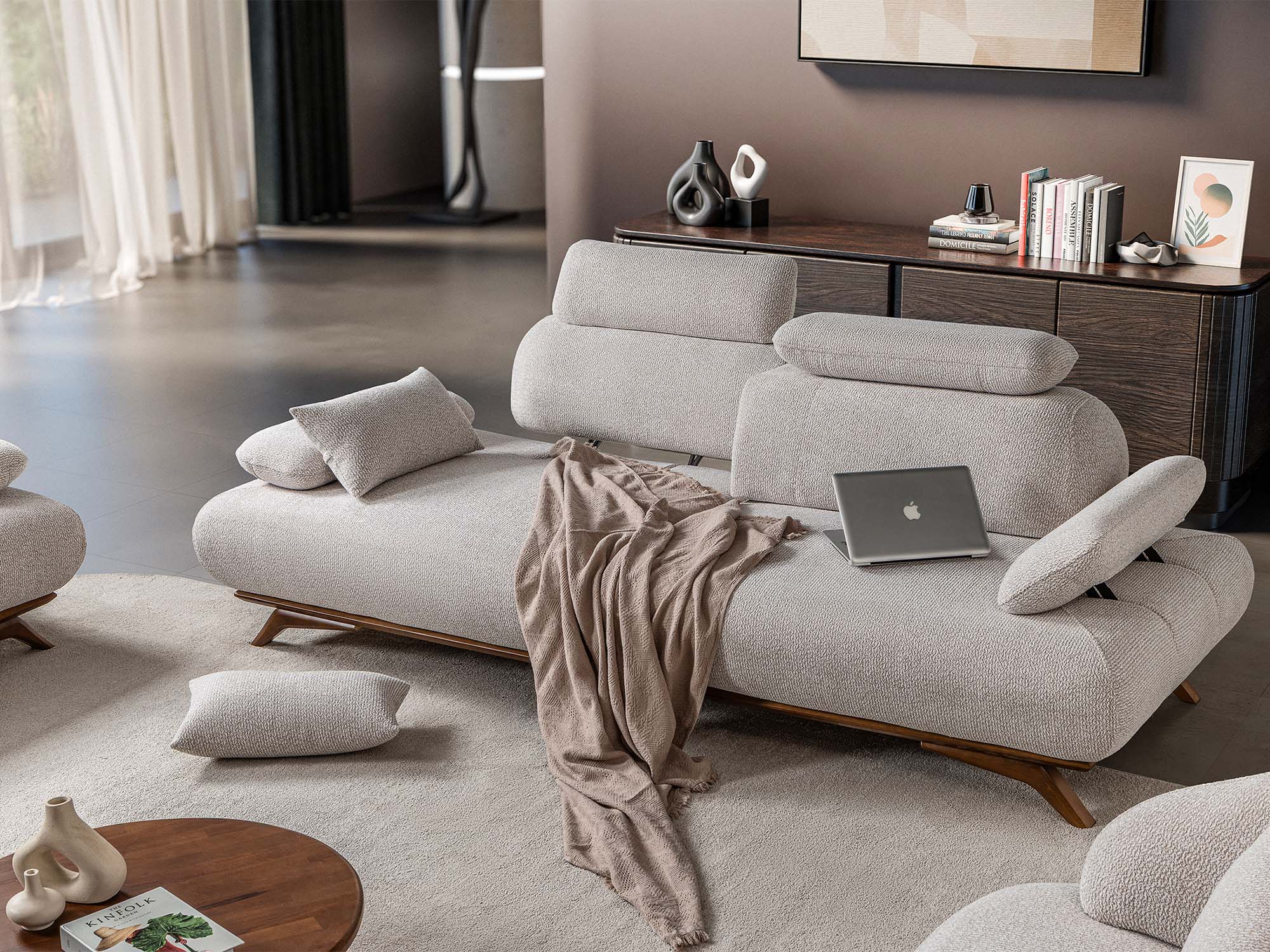 Monza 3-pieces (Sofa & Loveseat & Chair) Livingroom Set