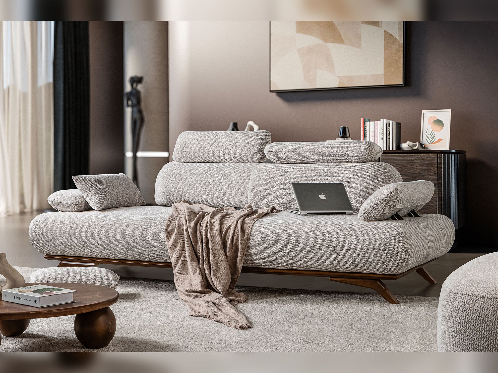 Monza 3-pieces (Sofa & Loveseat & Chair) Livingroom Set
