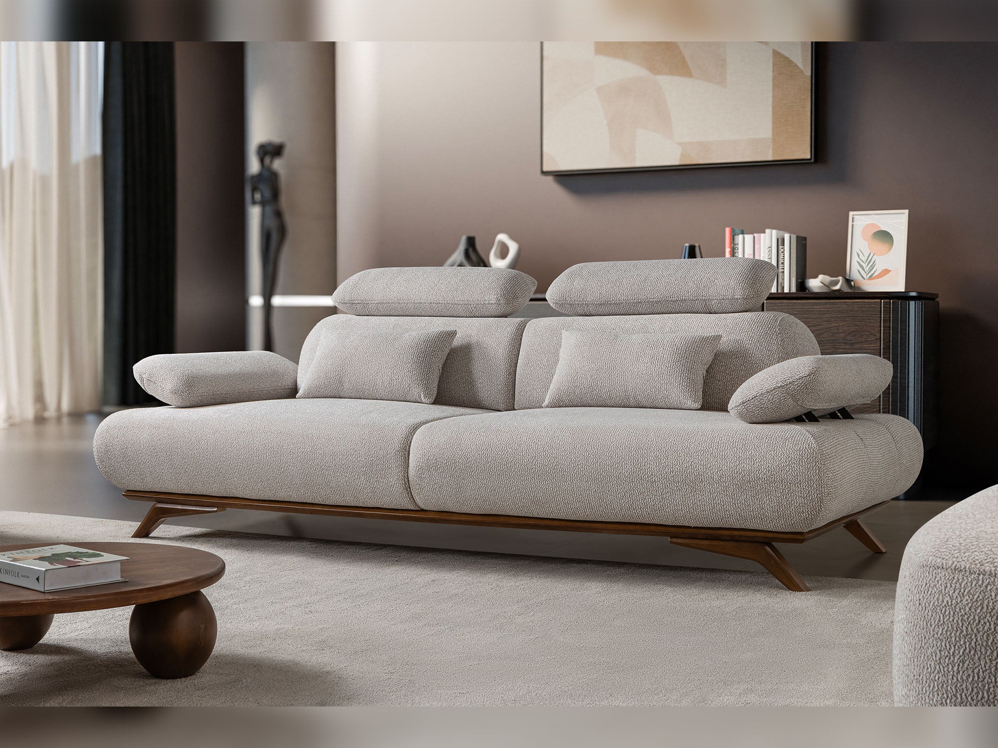 Monza 3-pieces (Sofa & Loveseat & Chair) Livingroom Set