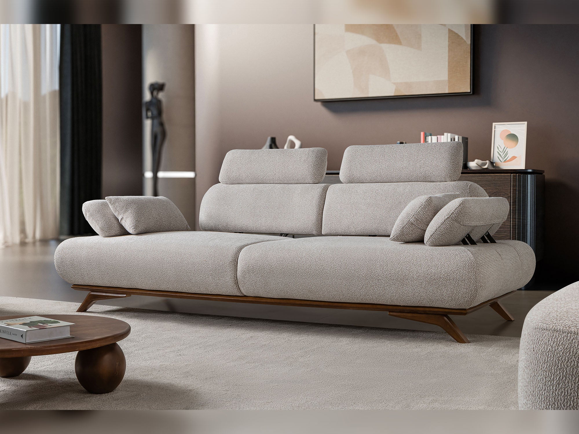 Monza 3-pieces (Sofa & Loveseat & Chair) Livingroom Set