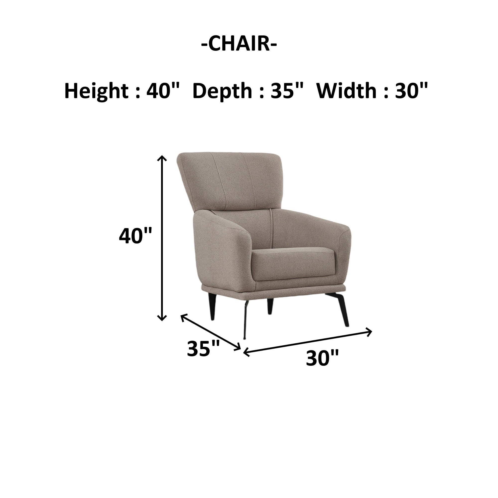 Nero Chair Light Grey