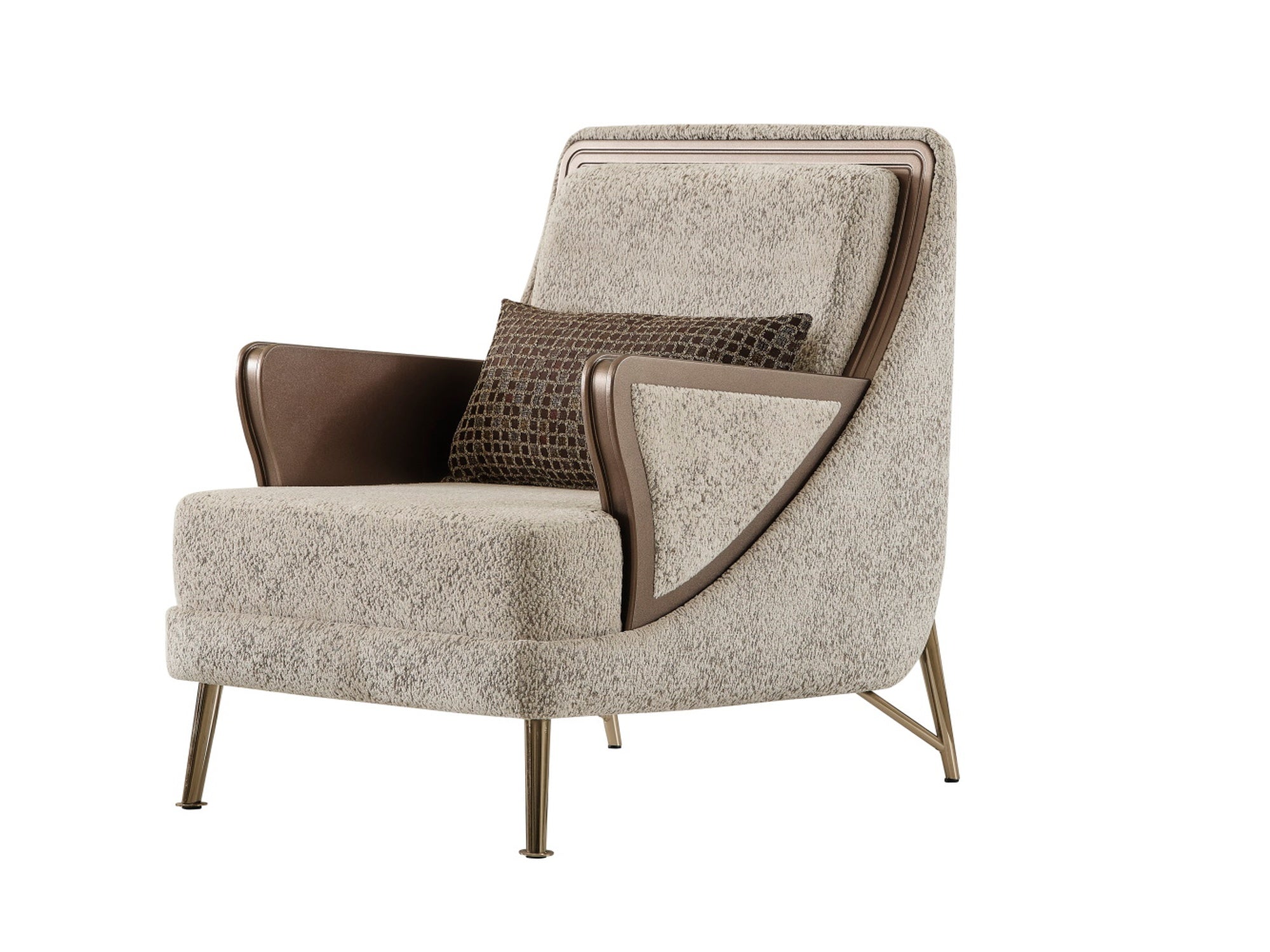 Nirvana Stationary Livingroom (2 4 Seat Sofa & 2 Chair) Beige