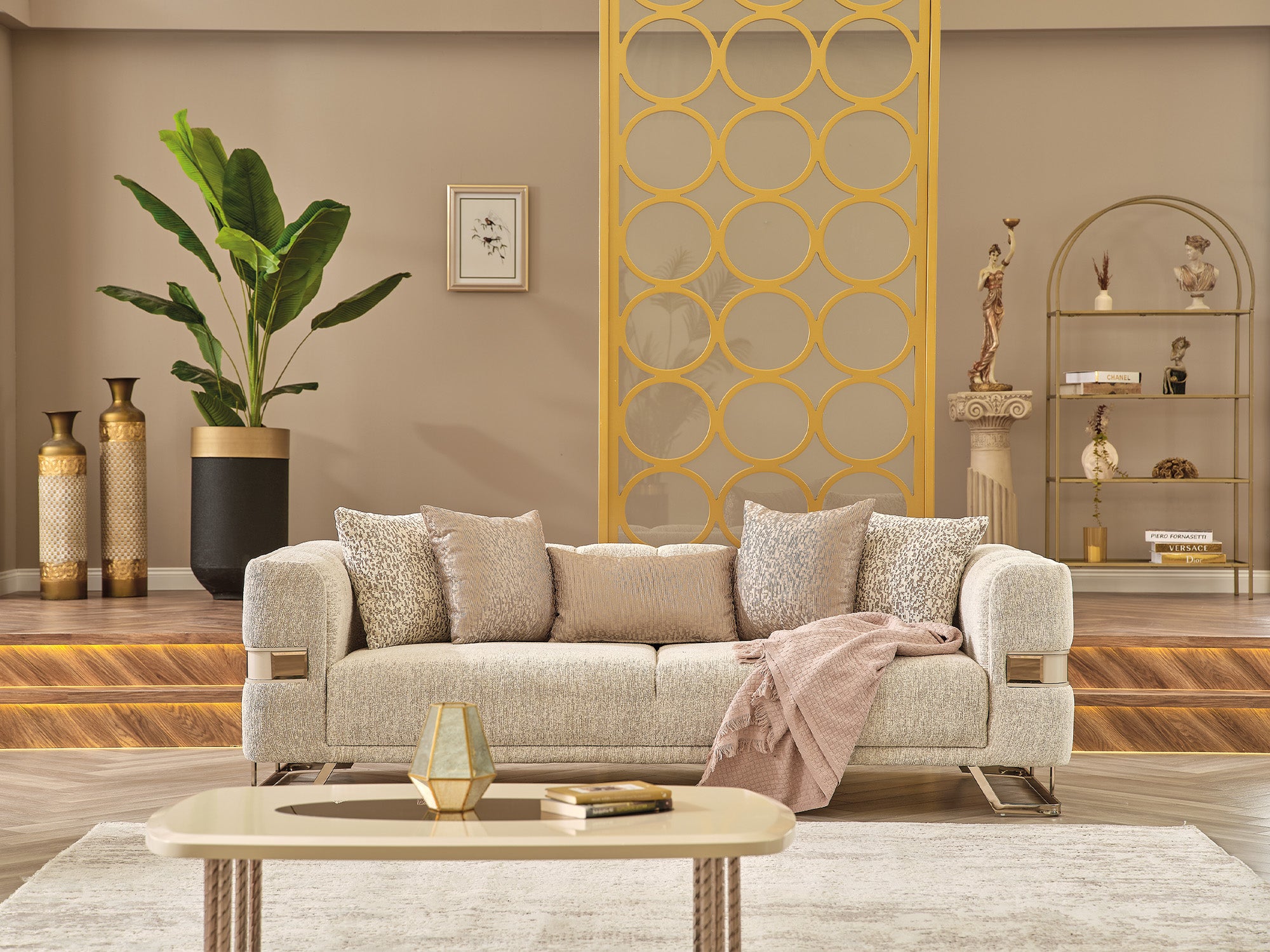 Nova Stationary Sofa Cream