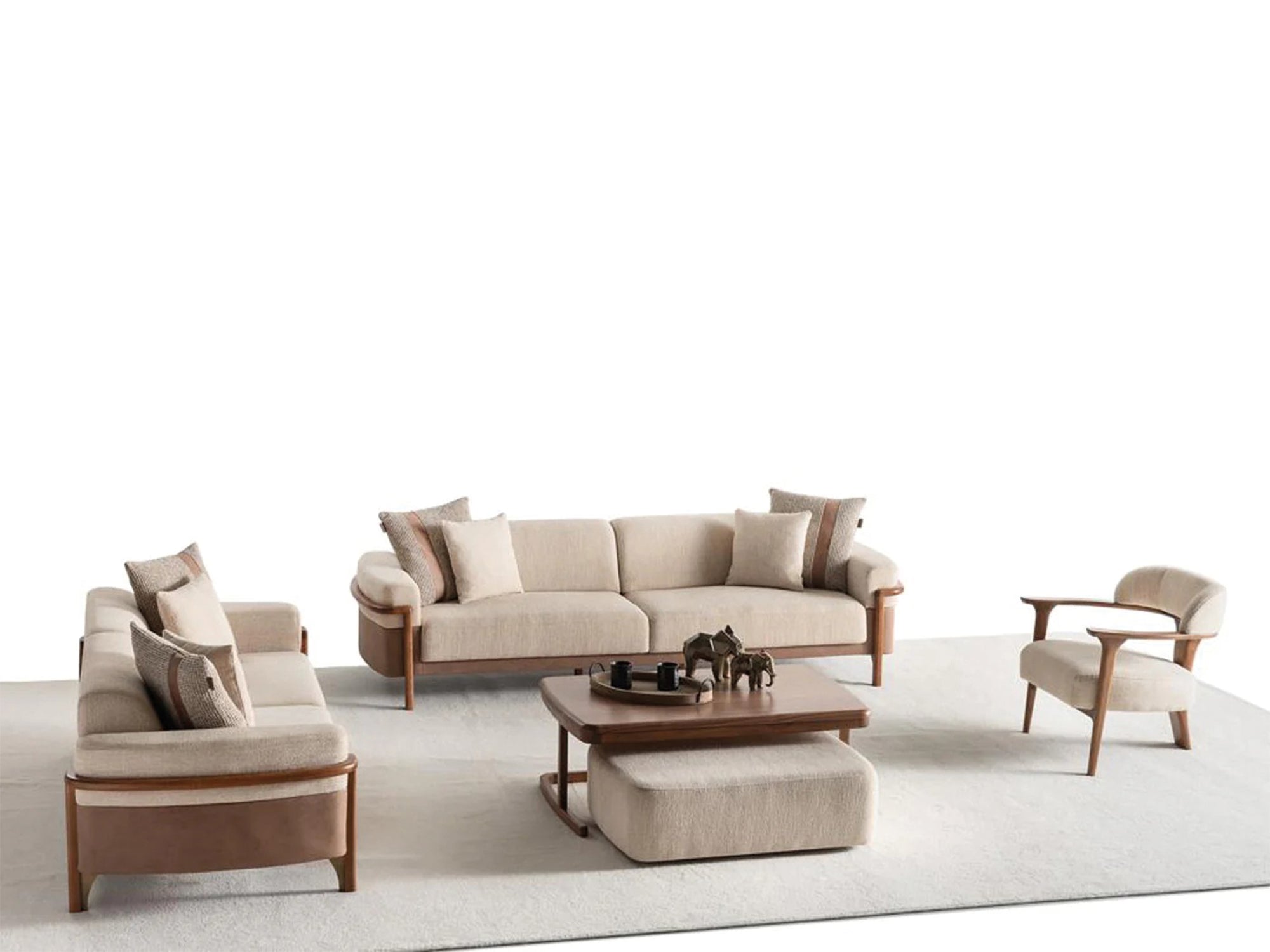 Odin Convertible 3 Seater Sofa Cream