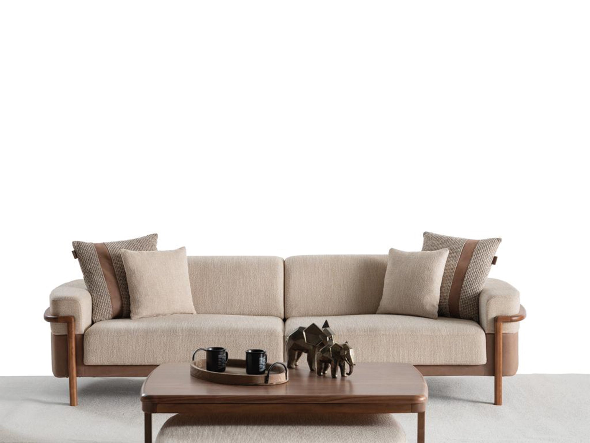 Odin Convertible 4 Seater Sofa Cream