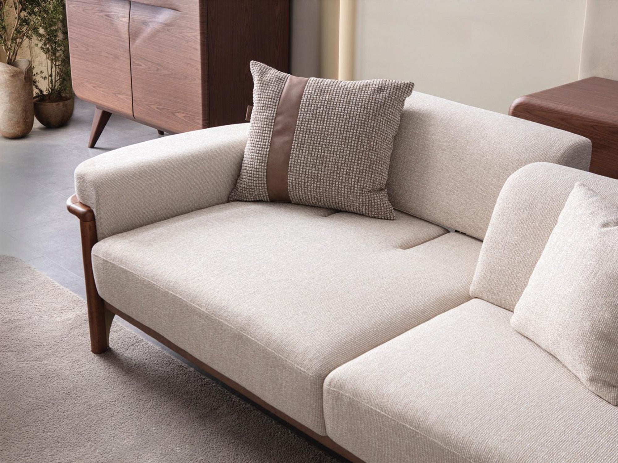 Odin Convertible 3 Seater Sofa Cream