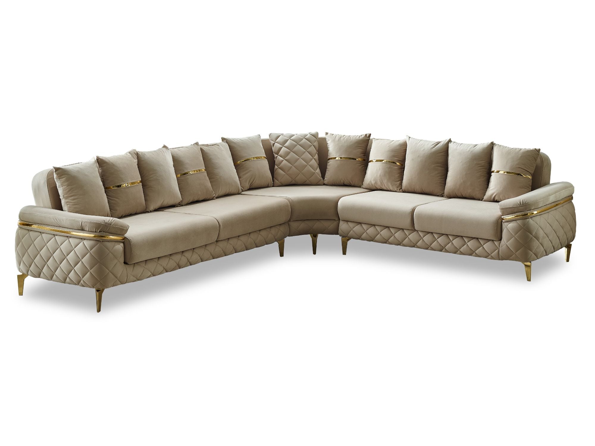 Orlando Convertible Sectional Beige