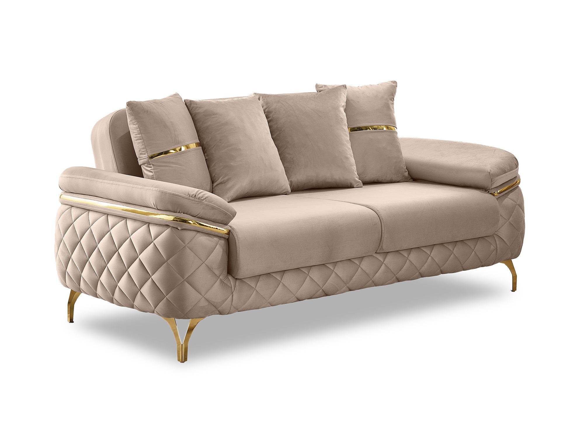 Orlando Convertible Loveseat Beige