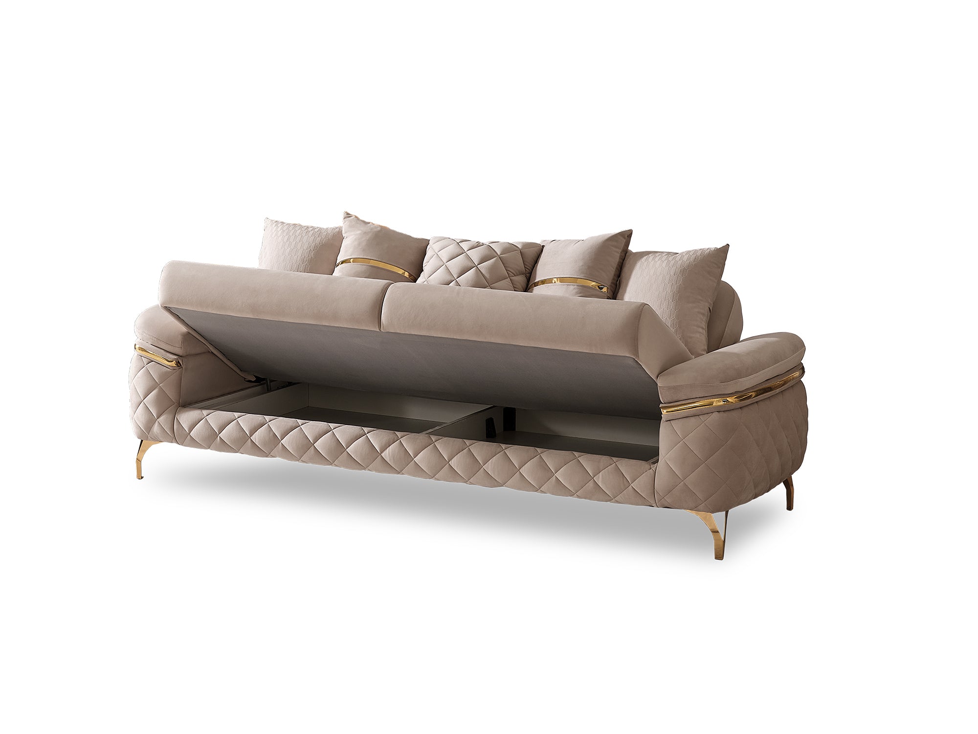 Orlando Convertible Sofa Beige