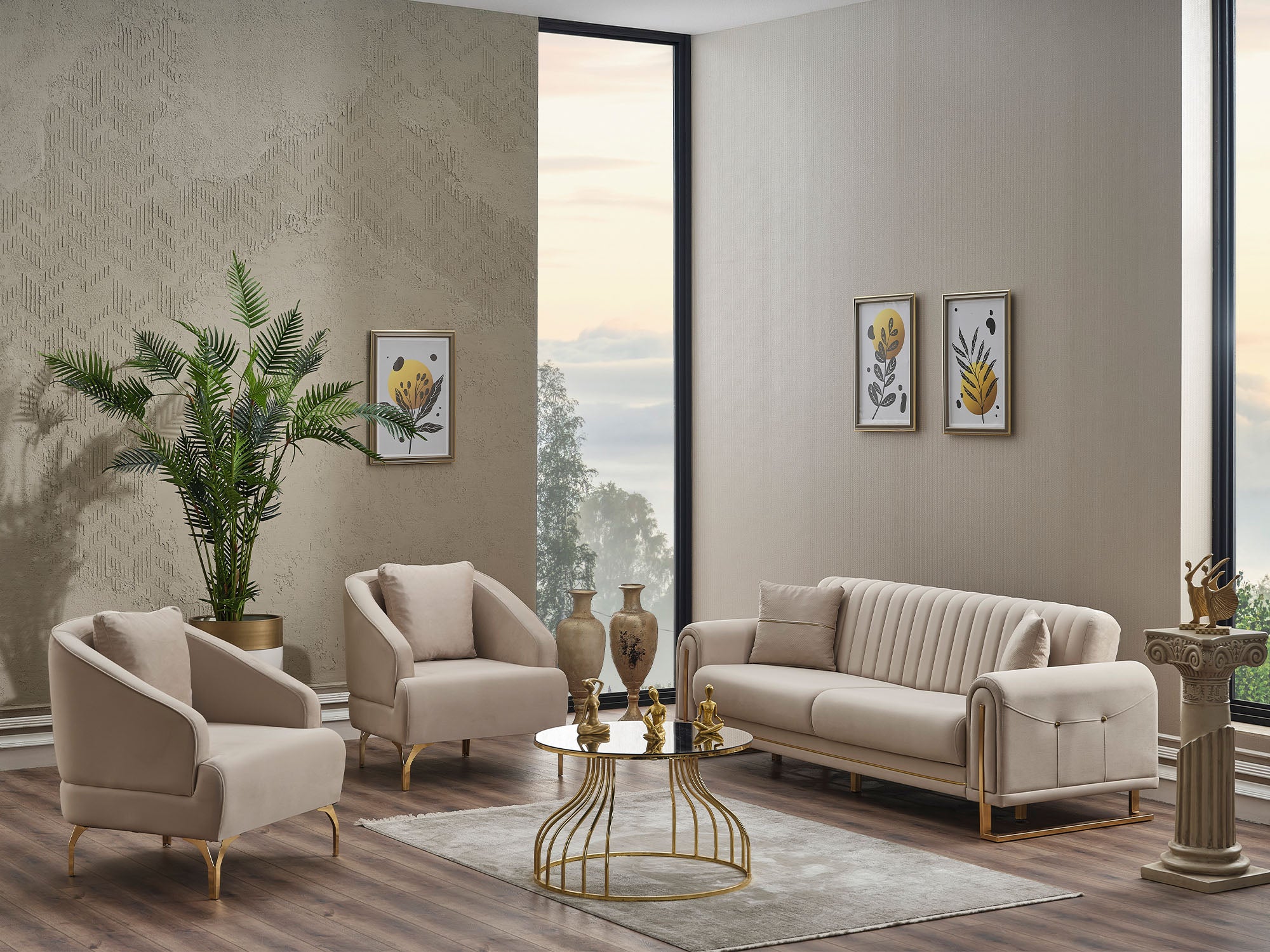Oscar 3-pieces (Sofa & Loveseat & Chair) Livingroom