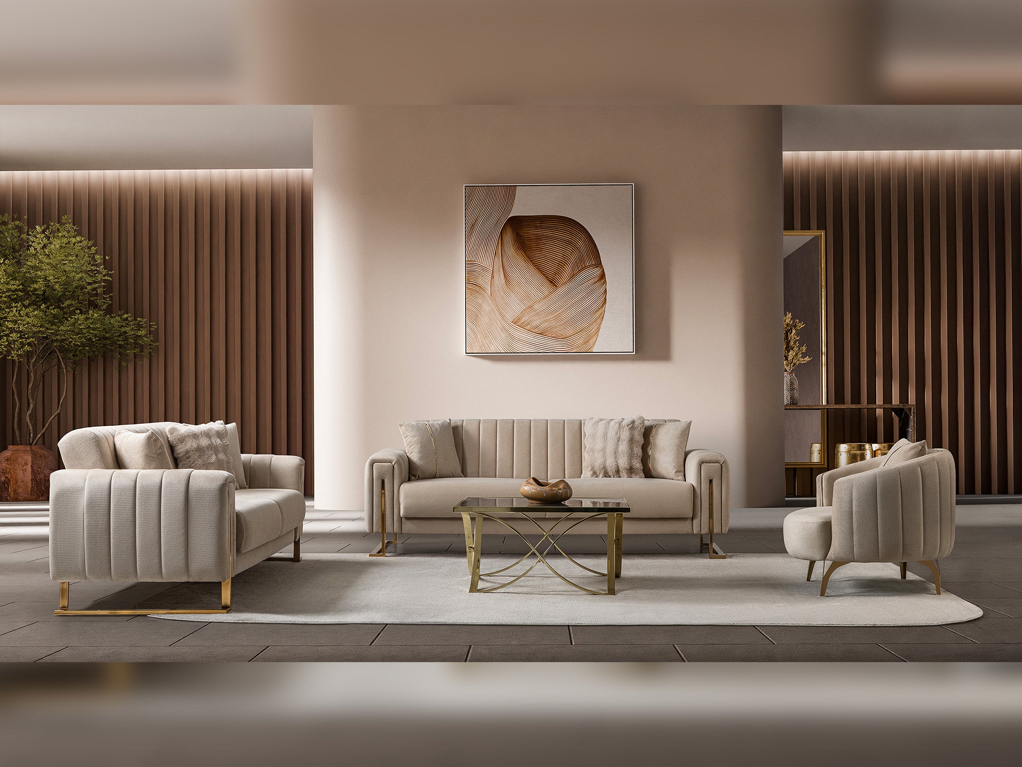 Othello 3-pieces (Sofa & Loveseat & Chair) Livingroom Set
