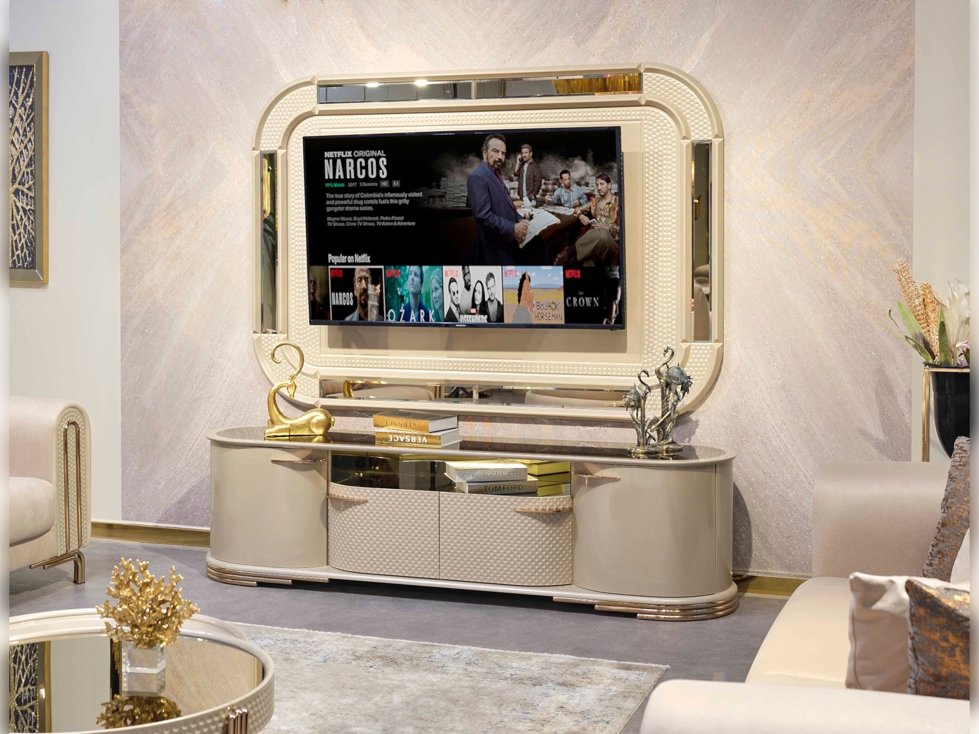 Paris Tv Stand With Back Panel