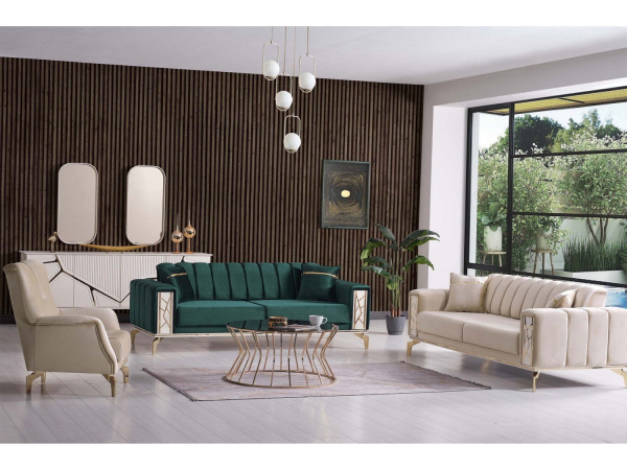 Pırlanta Stationary Livingroom Set (2 Sofa & 2 Chair)