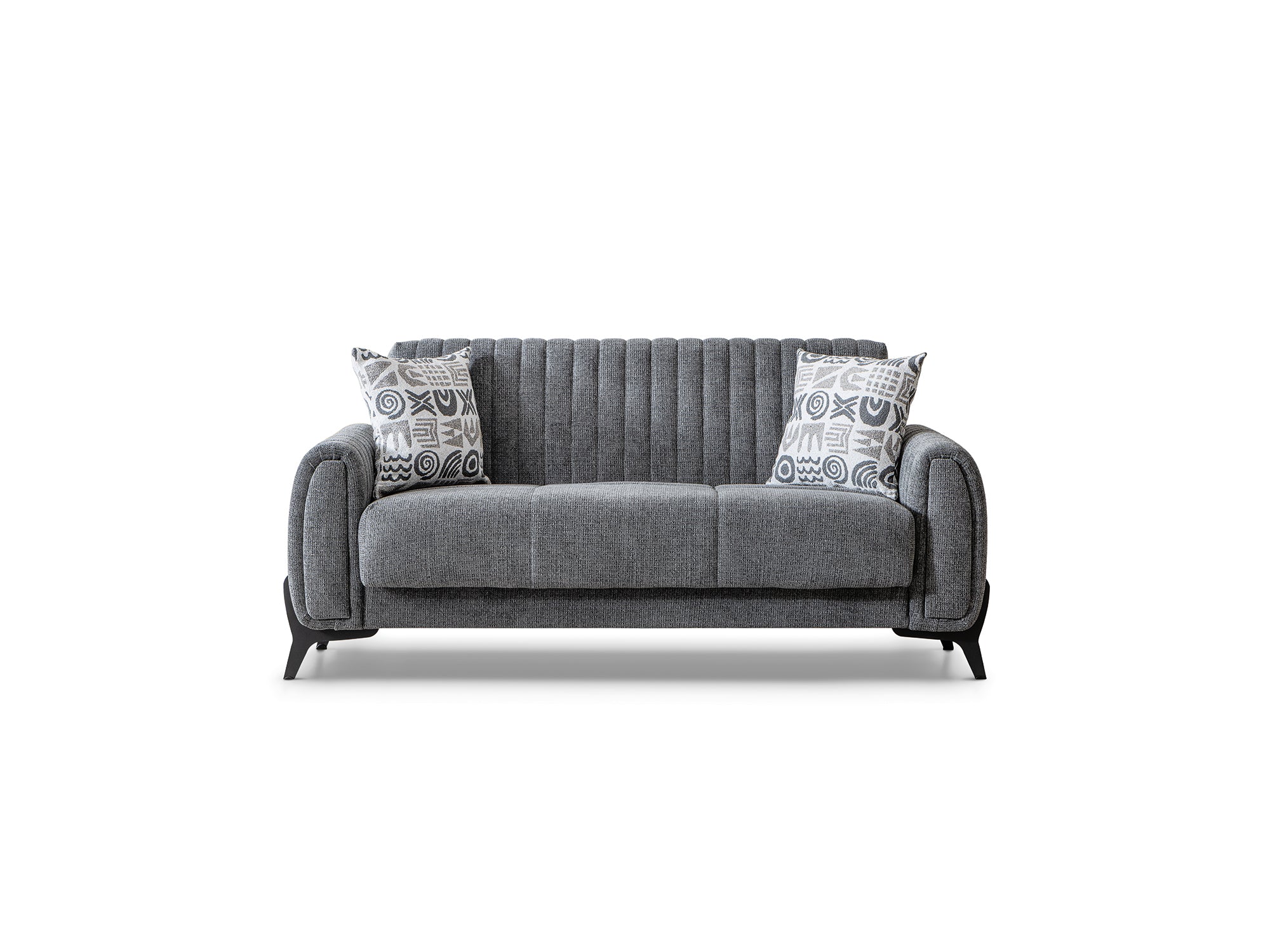 Palermo Convertible Loveseat Grey