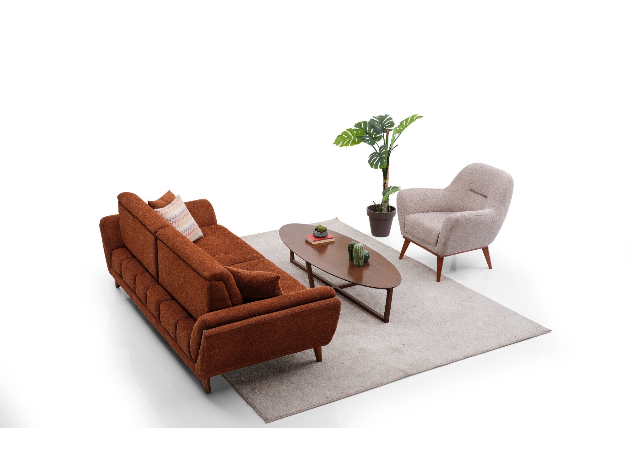 Paris Convertible Livingroom Set (2 Sofa & 2 Chair)