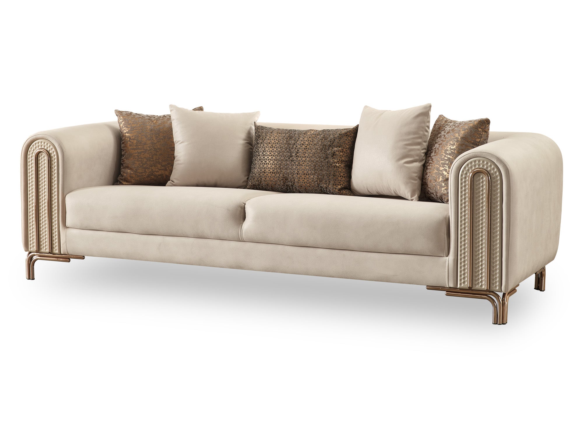 Paris Stationary Sofa Cream