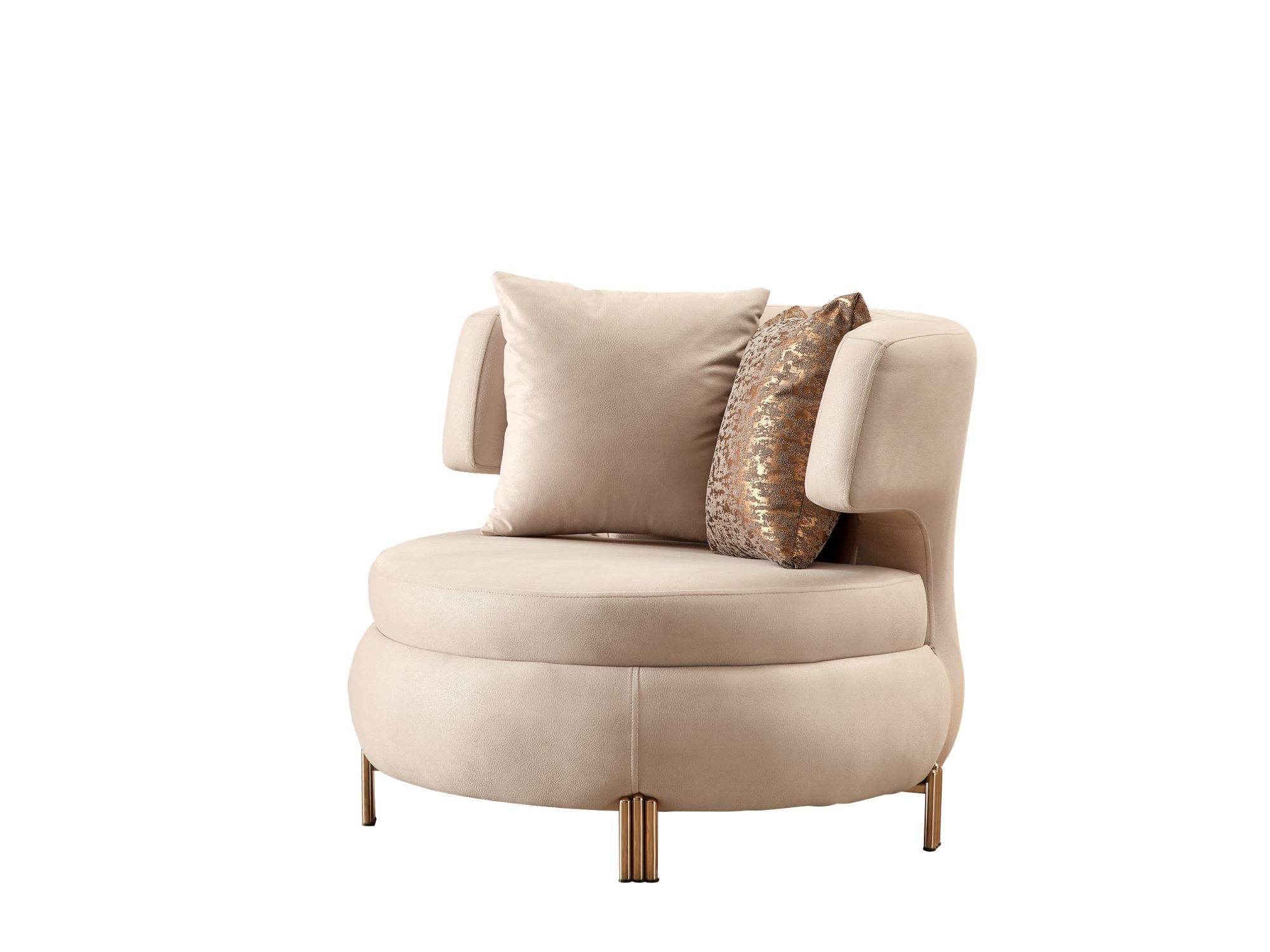 Paris Stationary Livingroom (2 Sofa & 2 Chair) Cream
