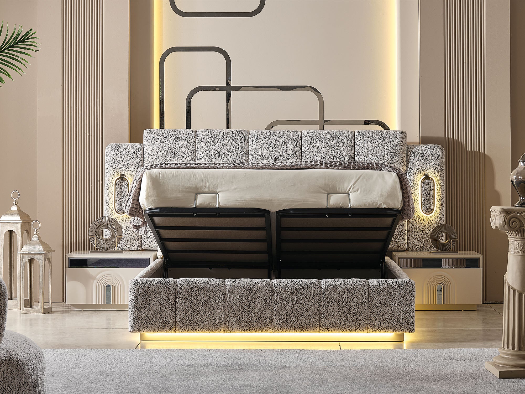 Parma Bed Frame With Headboard