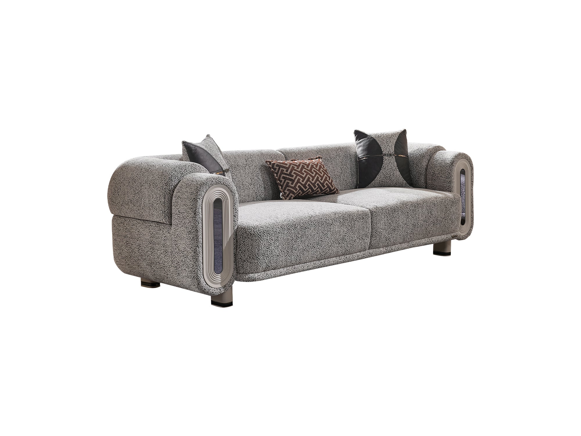 Parma Convertible Sofa Light Grey