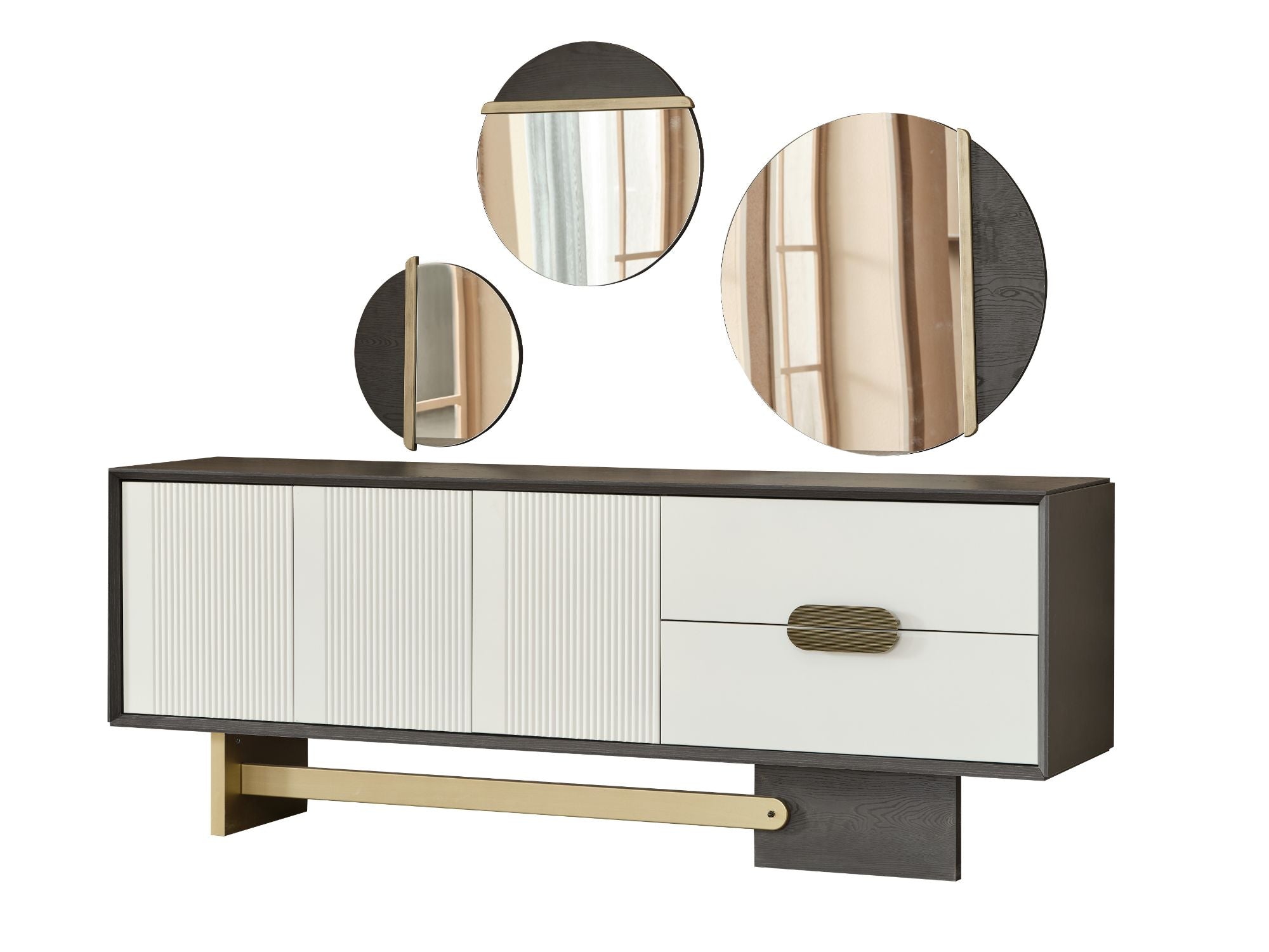 Pendik Diningroom (Consol With Mirror & Dining Table & 6 Dining Chair)