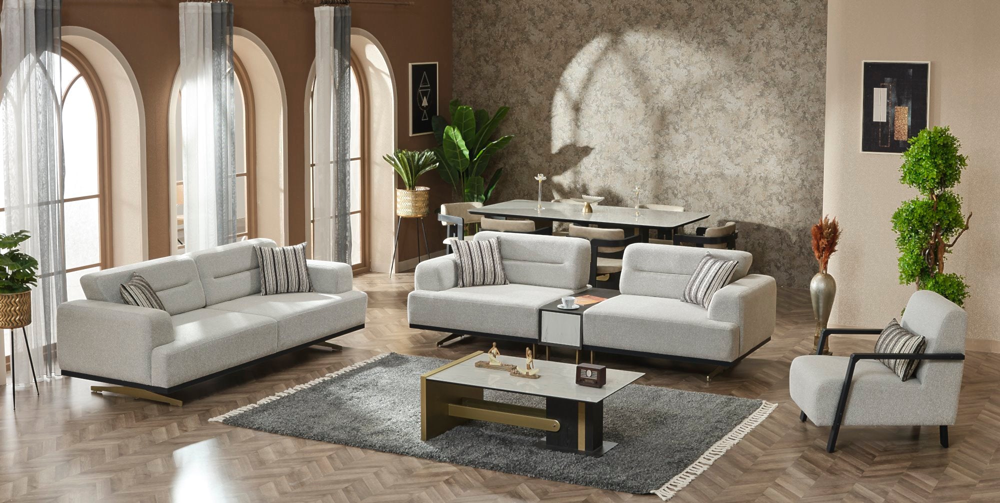 Pendik Convertible Module Sofa