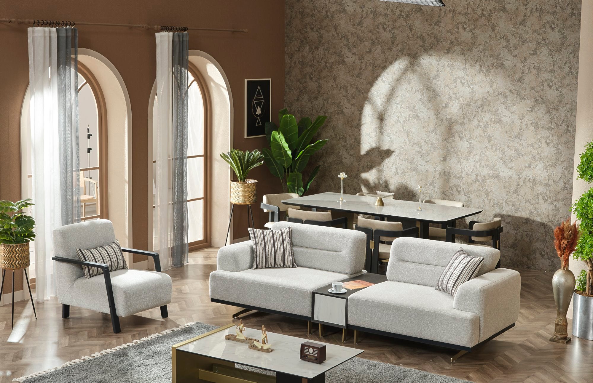 Pendik Convertible Module Sofa