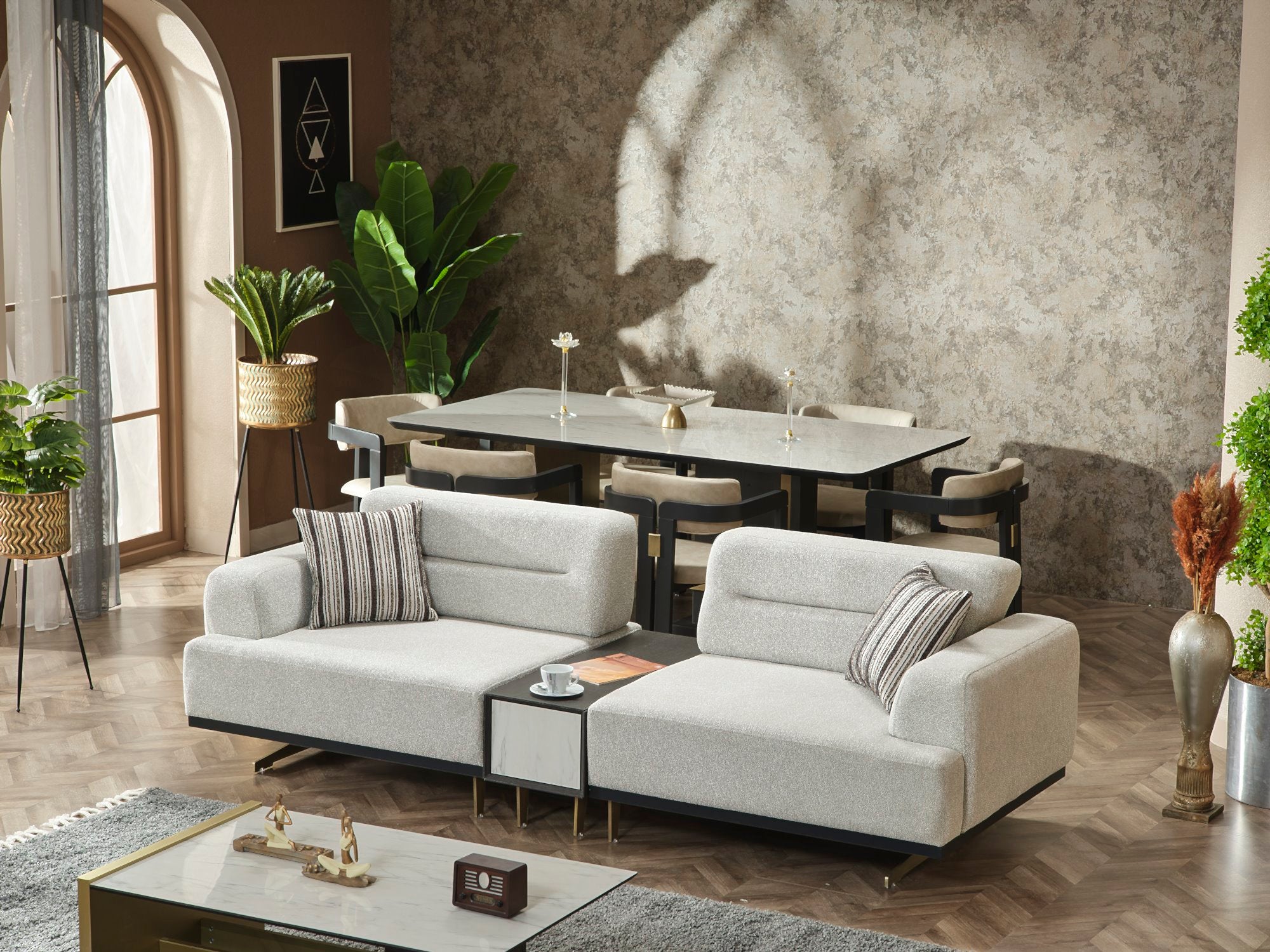 Pendik Convertible Module Sofa