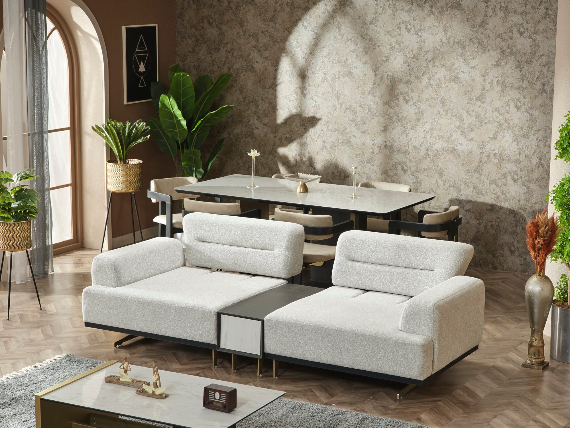Pendik Convertible Module Sofa