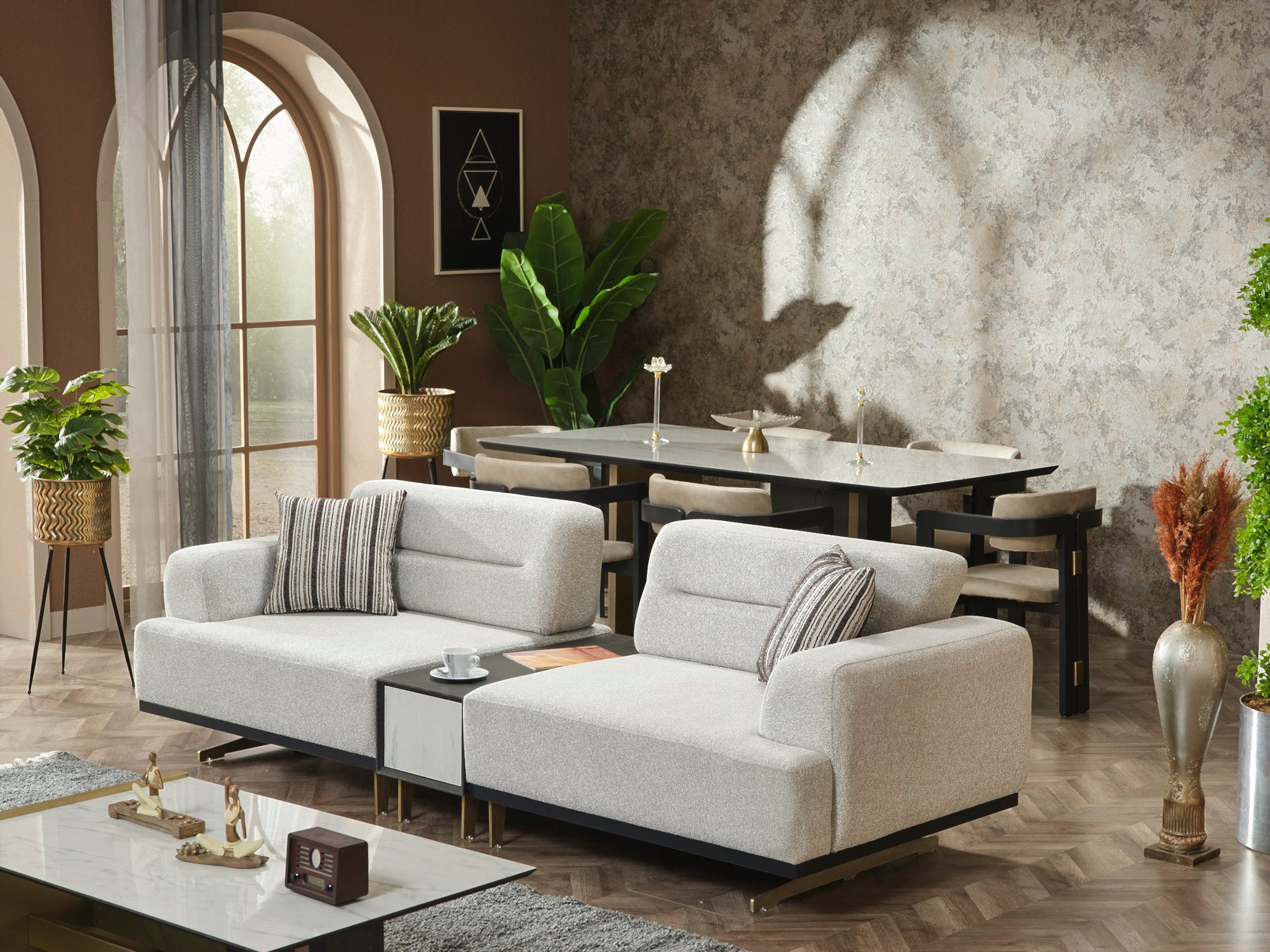Pendik Convertible Module Sofa