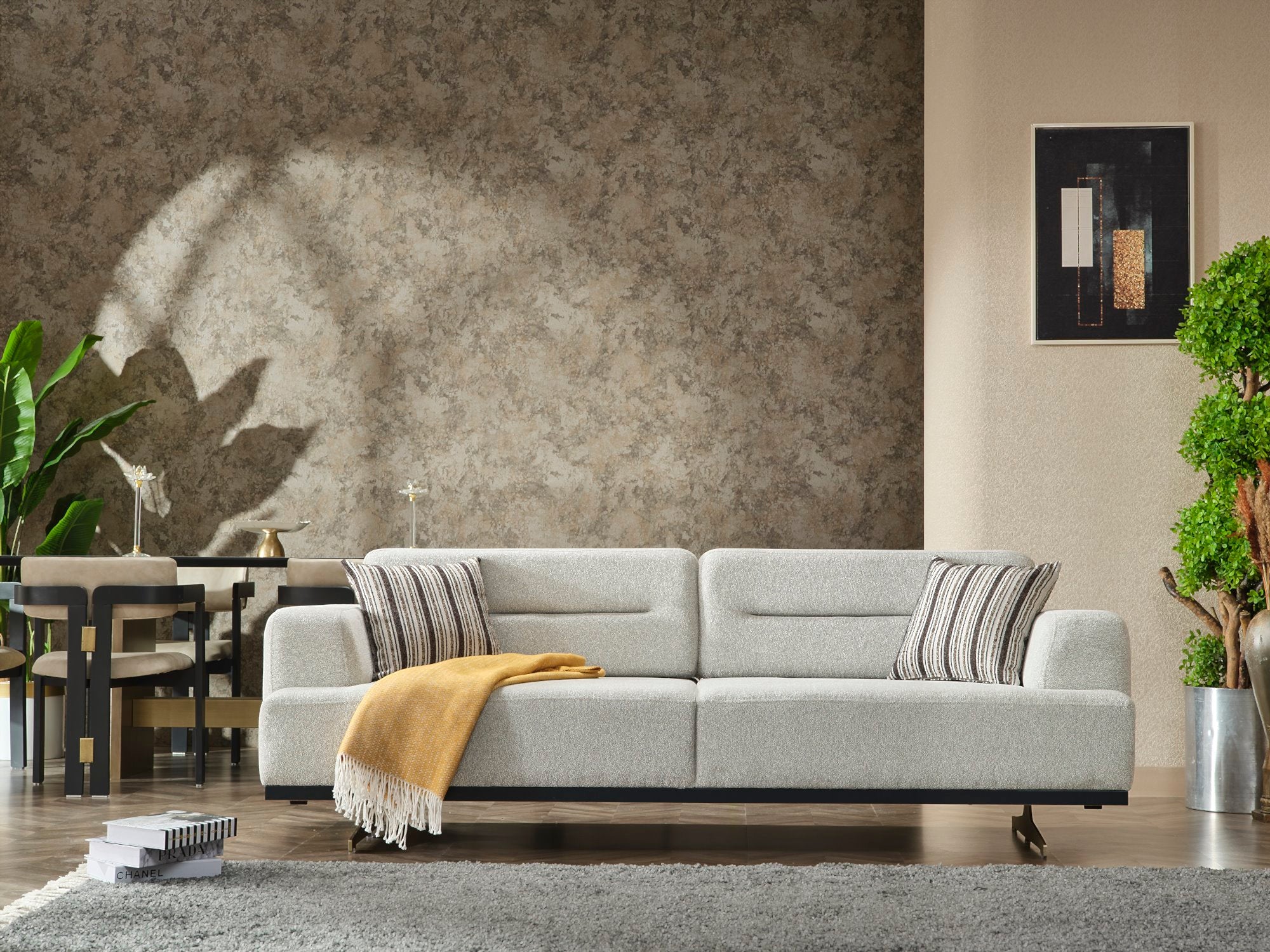 Pendik Convertible Livingroom Set (1 Sofa & 1 Module Sofa & 2 Chair)