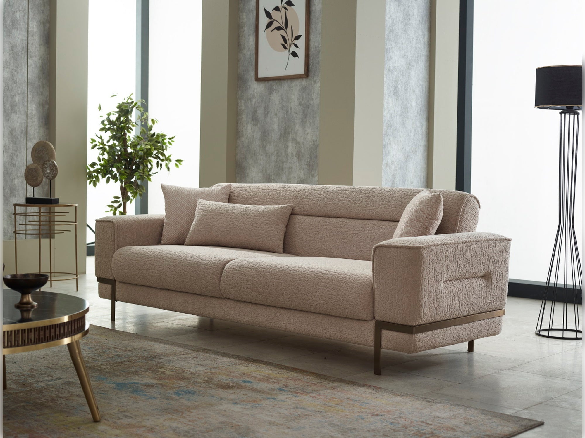 Prag Convertible Livingroom Set (2 Sofa & 2 Chair)