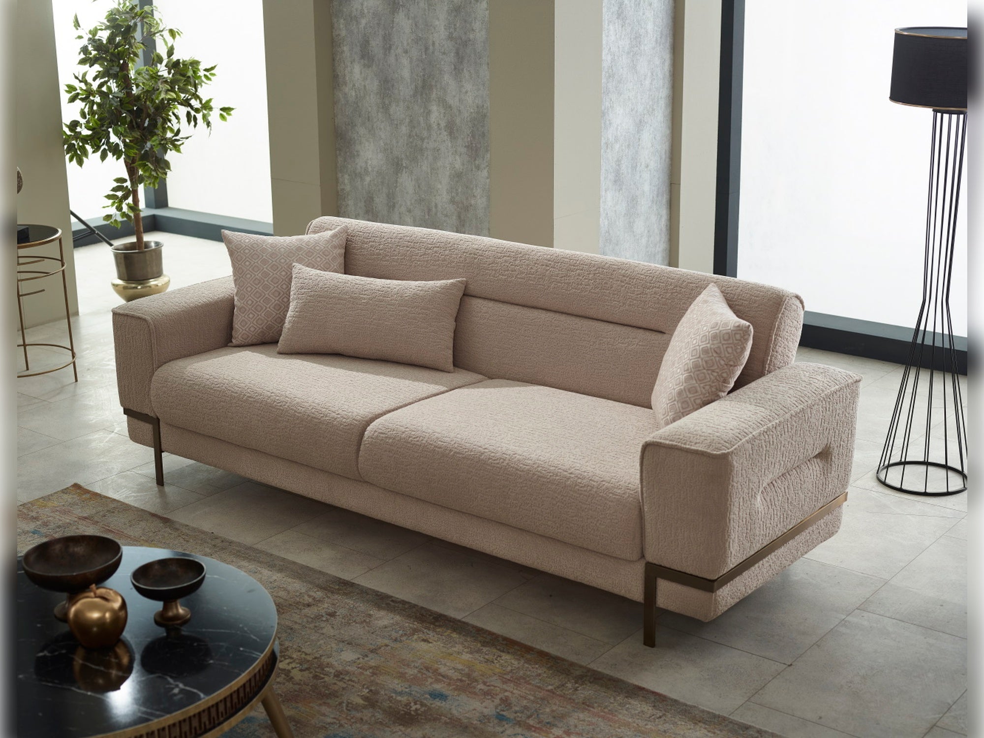 Prag Convertible Livingroom Set (2 Sofa & 2 Chair)