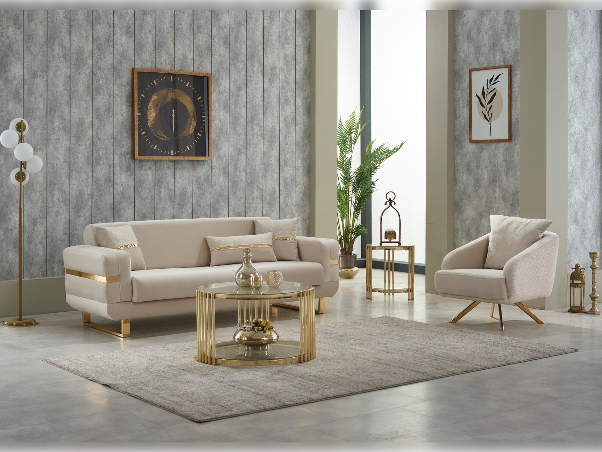 Prestij Convertible Livingroom Set (2 Sofa & 2 Chair)