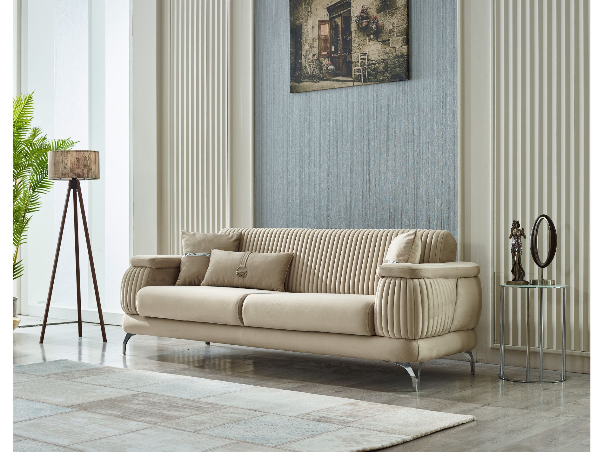 Resital Convertible Sofa Beige
