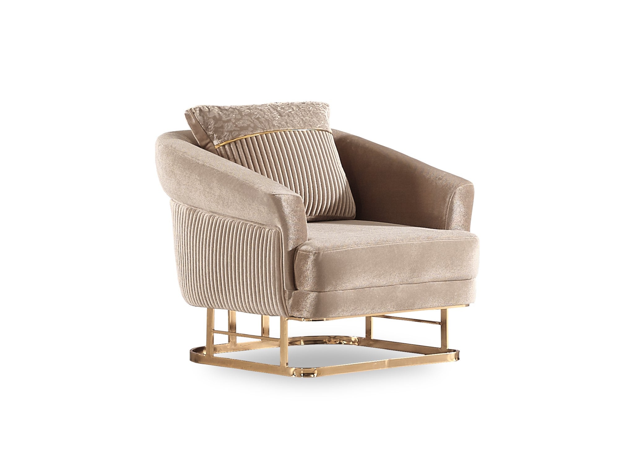 Rixos Stationary Livingroom (2 Sofa & 2 Chair) Beige