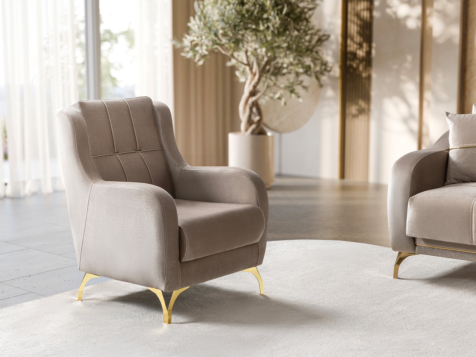 Rolex 3-pieces (Sofa & Loveseat & Chair) Livingroom Set