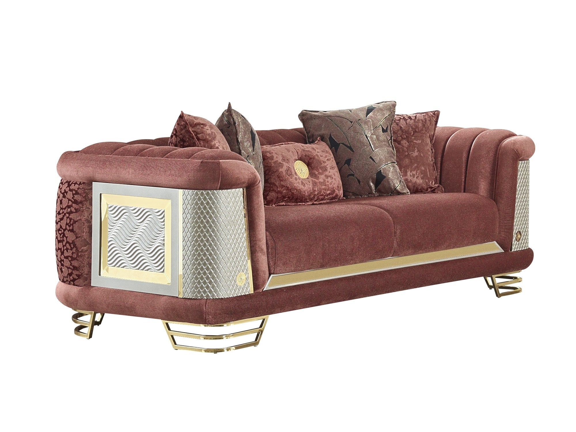 Romans Stationary Livingroom (2 Sofa & 2 Chair) Brick
