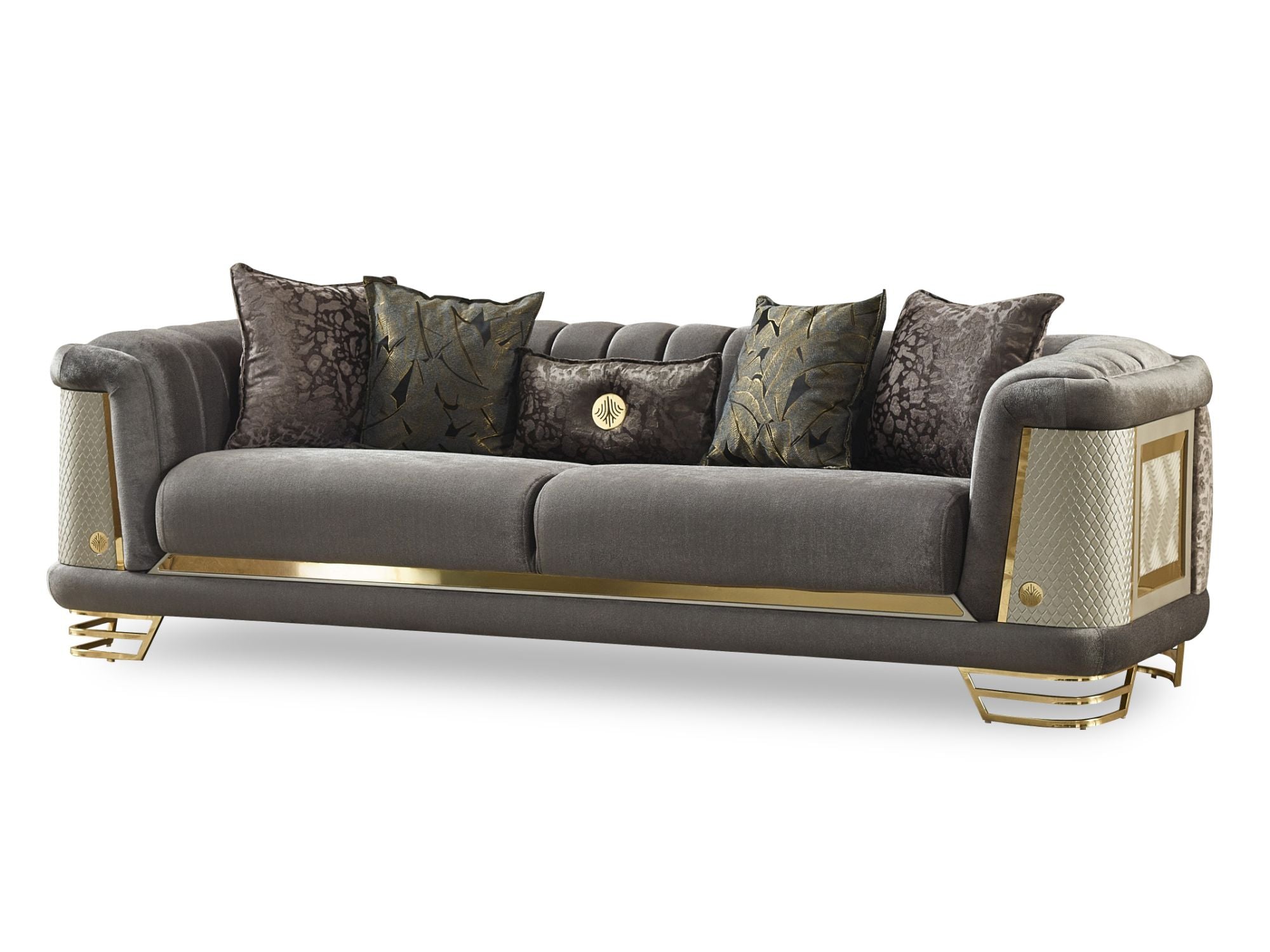 Romans Stationary Sofa Grey