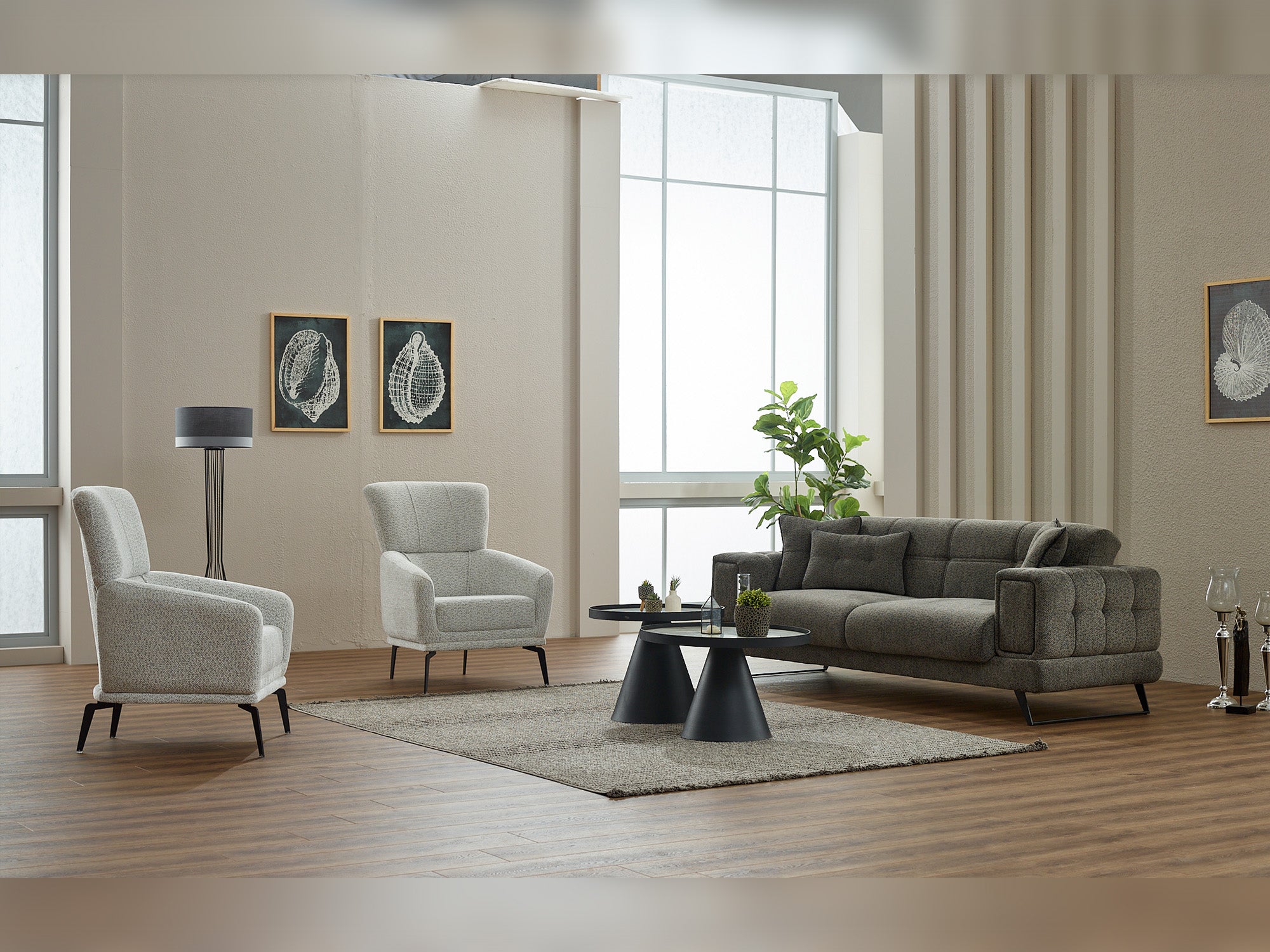 Rose 3-pieces (Sofa & Loveseat & Chair) Livingroom